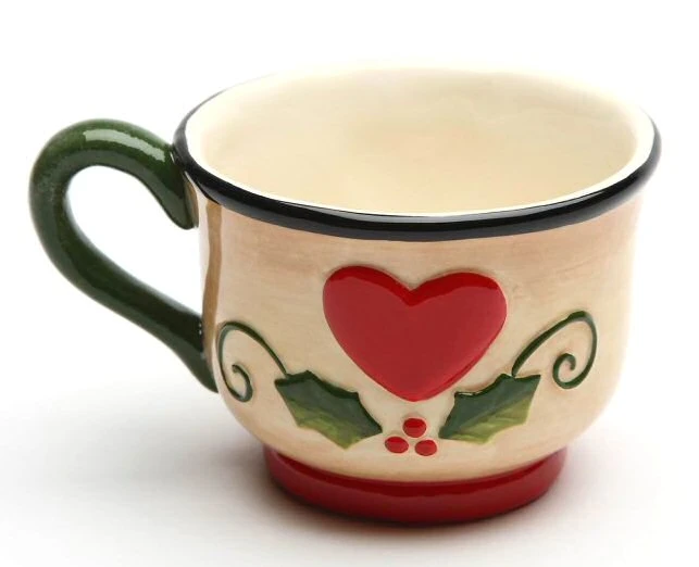 Santa's Village Porcelain Coffee Cups by Laurie Furnell