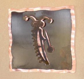 Single Madera with Copper Metal Wall Art, 66 Designs