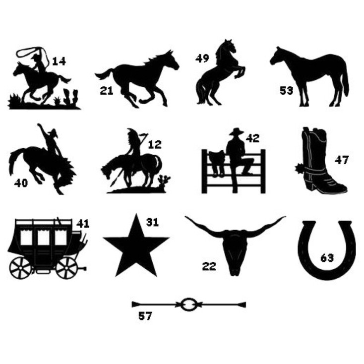 Chart of Ironcraft Western Designs