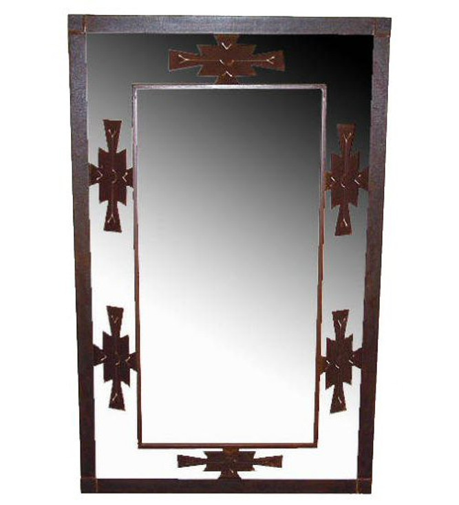 Aztec 3-D Metal Wall Mirror