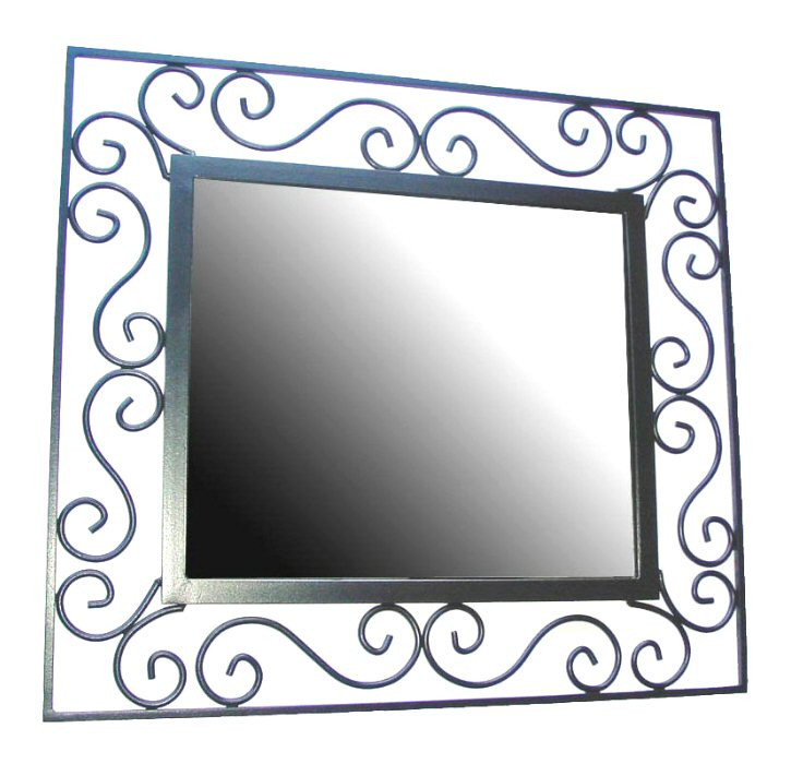 Scroll Metal Wall Mirror
