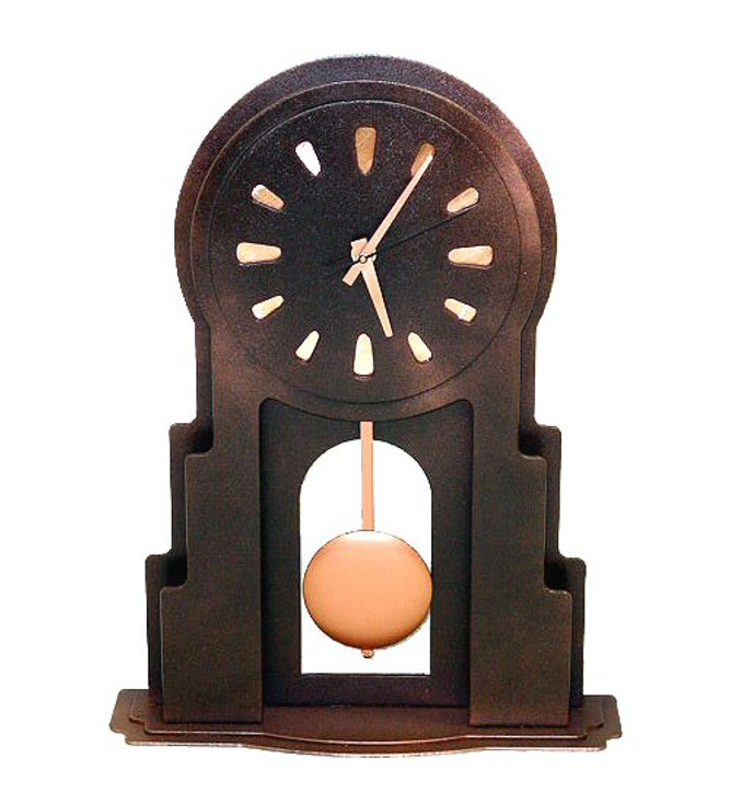 Adobe Metal Table Clock