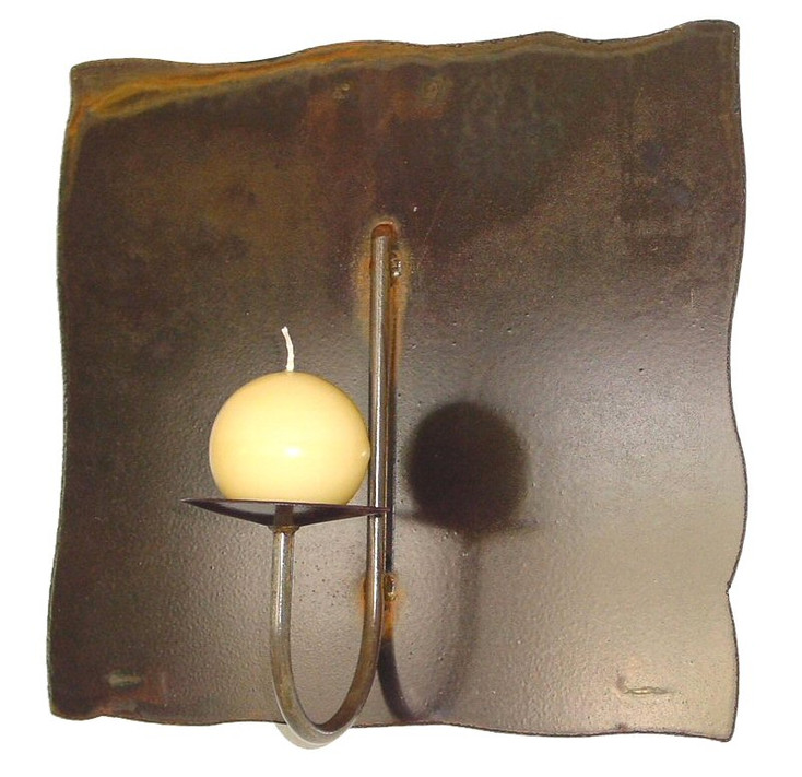 Rincon Panel Wall Metal Candle Holder for One Candle