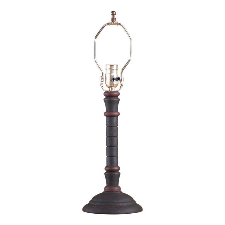 Hartford Black over Red with Red Stripe Gatlin Table Lamp Base