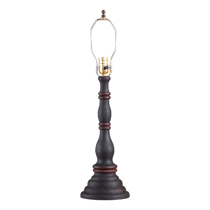 Hartford Black over Red with Red Stripe Davenport Table Lamp Base