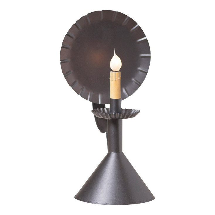 Smokey Black Wired Electric Candlestick Cone Accent Light