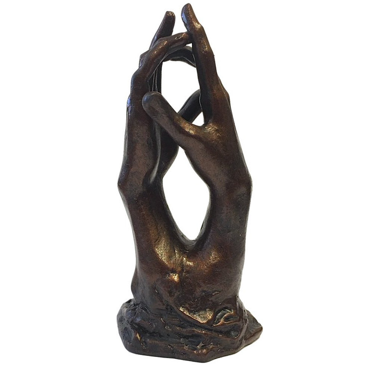 Study for The Secret Clasping Hands Miniature Pocket Art Statue by Auguste Rodin