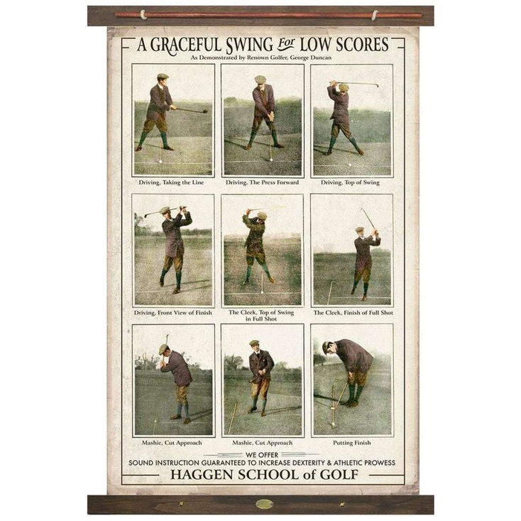 Custom Graceful Golf A Graceful Swing For Low Scores By Renown Golfer George Duncan Canvas Tapestry