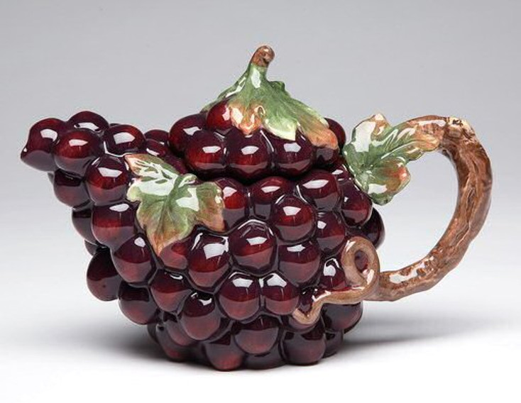 Grape Porcelain Teapot