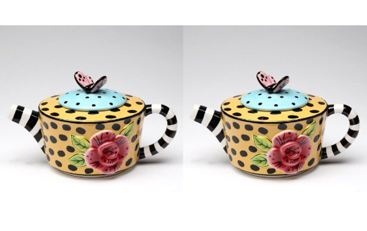 Lady Lux Ceramic Teapot, Set of 2