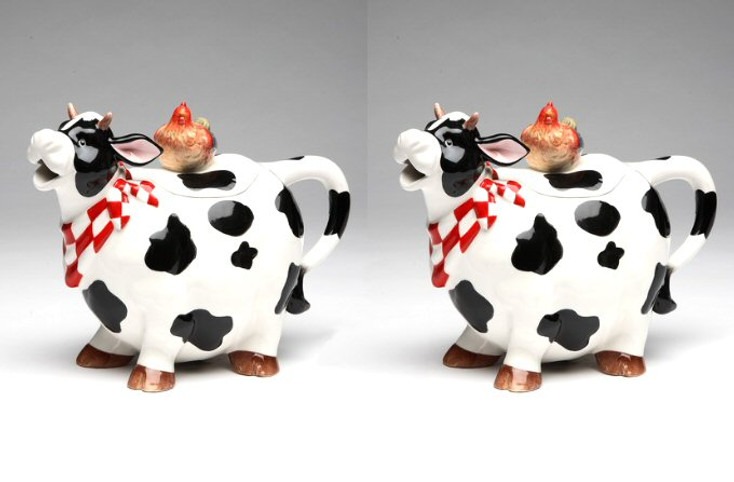 Cow Ceramic Teapot, Set of 2