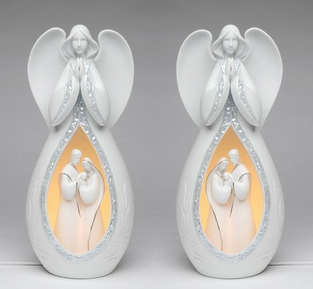 Angel Porcelain Night Light, Set of 2