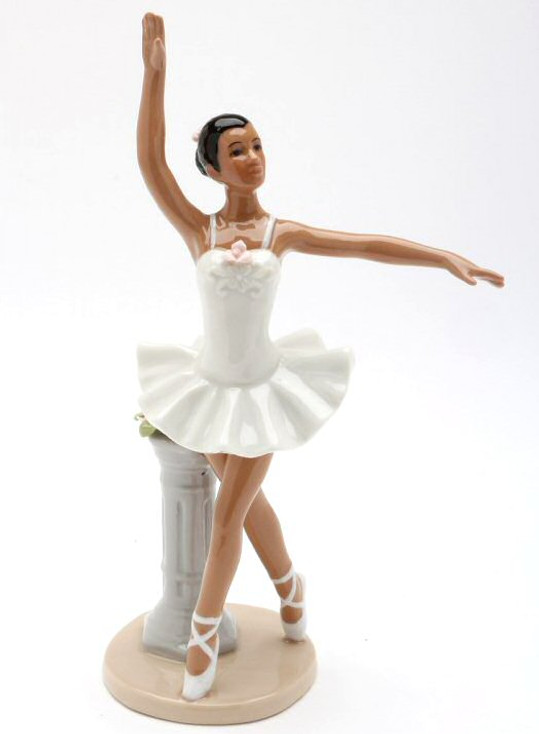 African American Ballerina Porcelain Sculpture