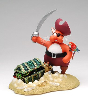 Tom Cat Treasure Sculpture