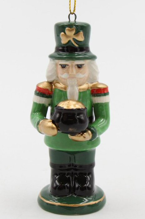 Irish Nutcracker Christmas Tree Ornaments, Set of 4