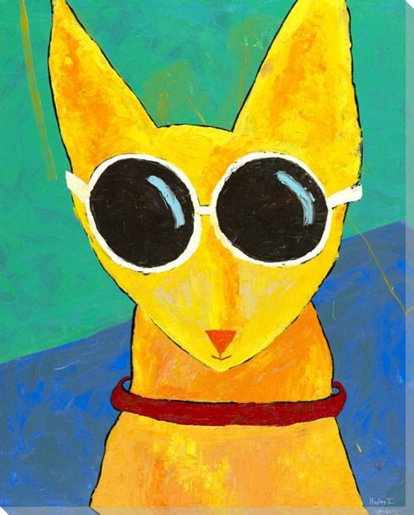 Whats Uppers Cat Wrapped Canvas Giclee Art Print Wall Art