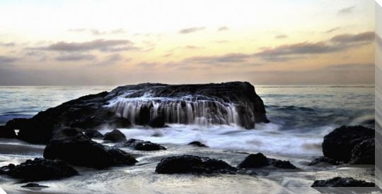 Malibu Tranquility Wrapped Canvas Giclee Art Print Wall Art