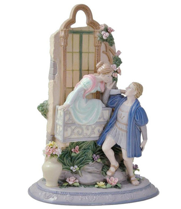Romeo and Juliet Porcelain Sculpture
