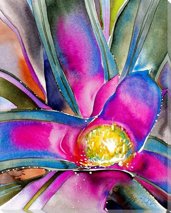 Pink Bromeliad II Wrapped Canvas Giclee Art Print Wall Art