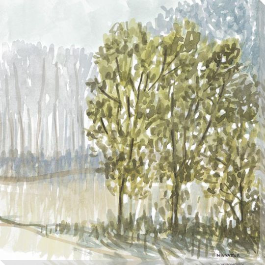 Laurel Grove 6 Wrapped Canvas Giclee Art Print Wall Art