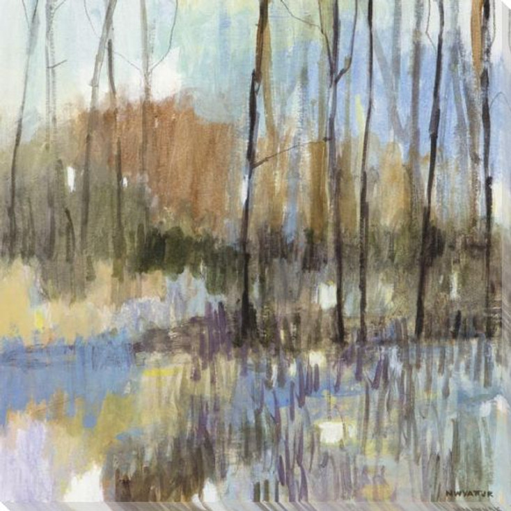 Muted Woodland IV Wrapped Canvas Giclee Art Print Wall Art