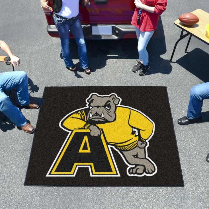 59.5" x 71" Adrian College Black Tailgater Mat