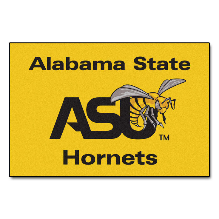 19" x 30" Alabama State University Yellow Rectangle Starter Mat