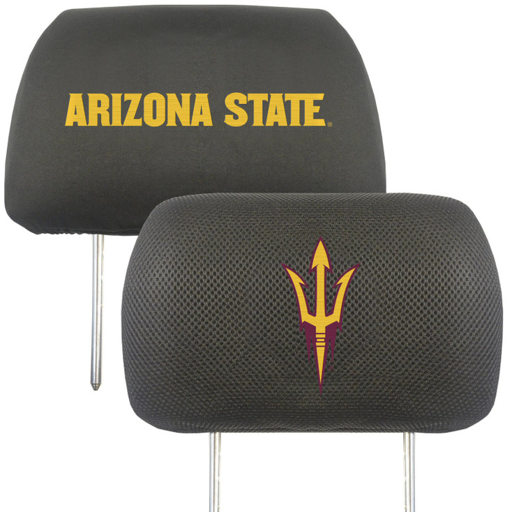 Arizona State University Car Headrest Cover, Set of 2