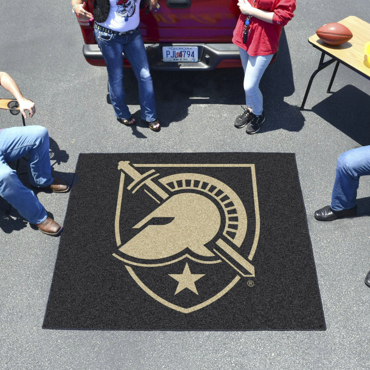 59.5" x 71" U.S. Military Academy (Army) Black Tailgater Mat