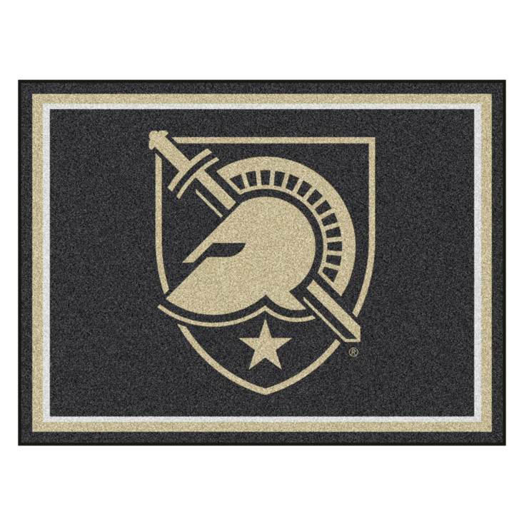 8' x 10' U.S. Military Academy (Army) Black Rectangle Rug
