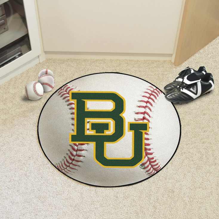 27" Baylor University Baseball Style Round Mat