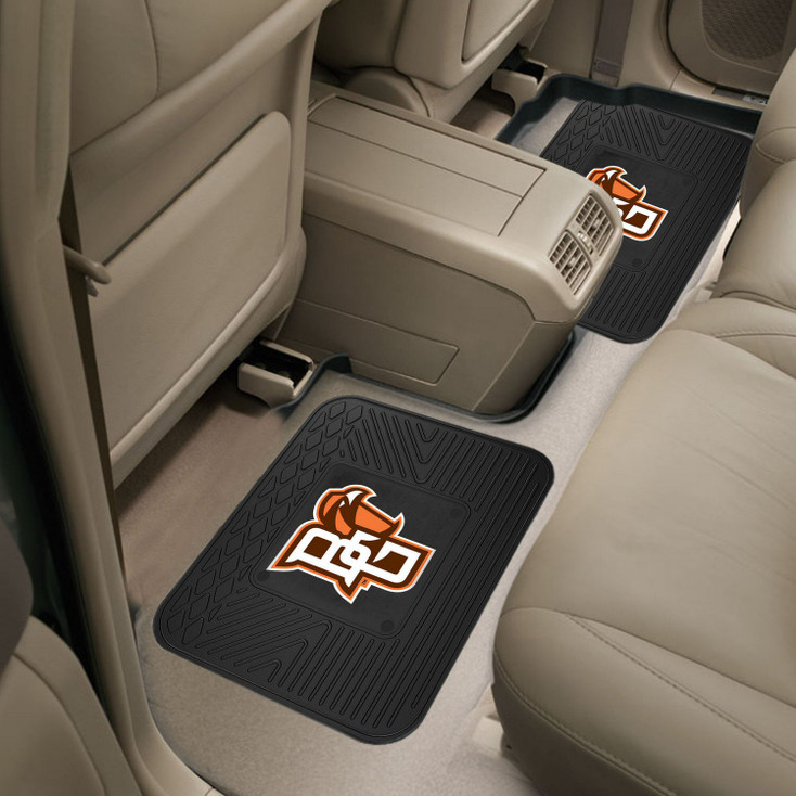 Bowling Green State University Heavy Duty Vinyl Car Utility Mats, Set of 2