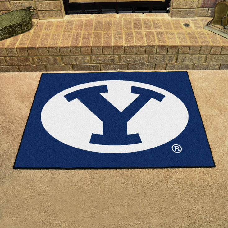 33.75" x 42.5" Brigham Young University All Star Blue Rectangle Mat