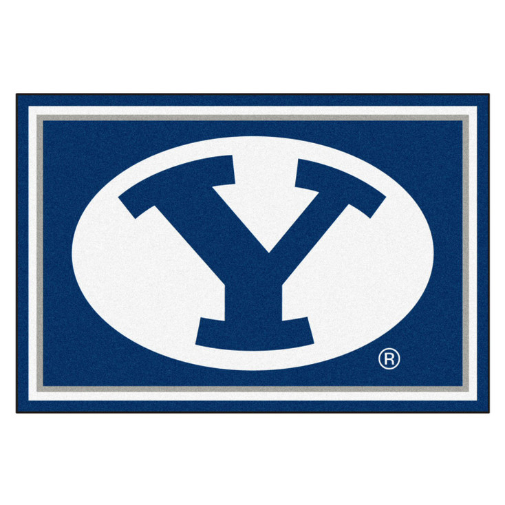 5' x 8' Brigham Young University Blue Rectangle Rug