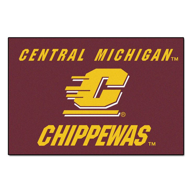 19" x 30" Central Michigan University Maroon Rectangle Starter Mat