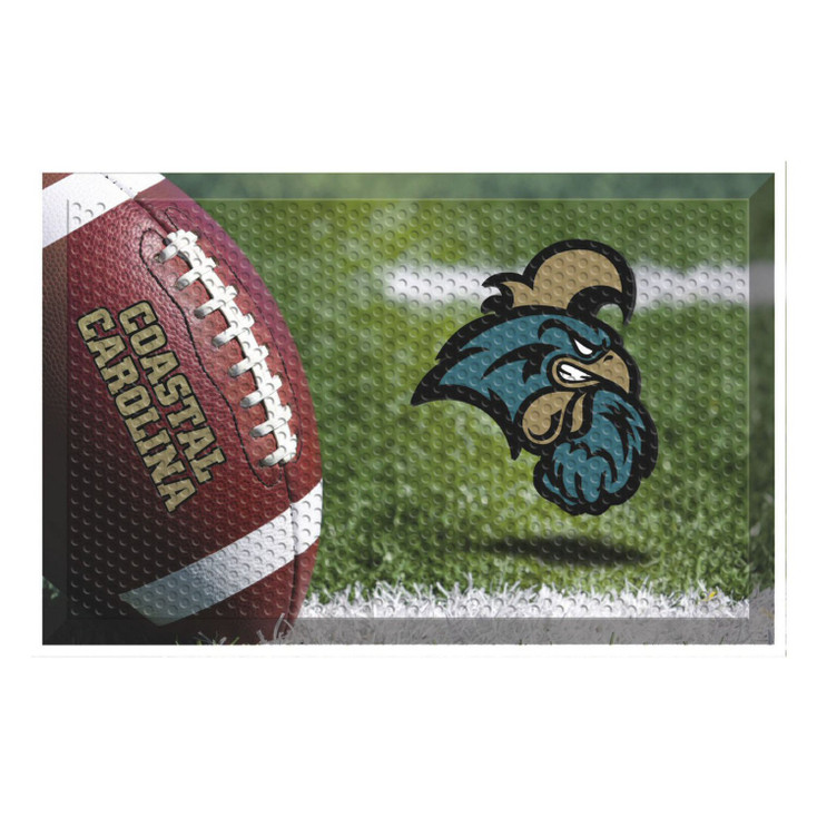 19" x 30" Coastal Carolina University Rectangle Scraper Mat - "Chanticleer" Logo