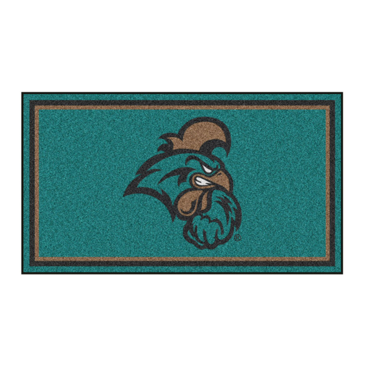 3' x 5' Coastal Carolina University Teal Rectangle Rug