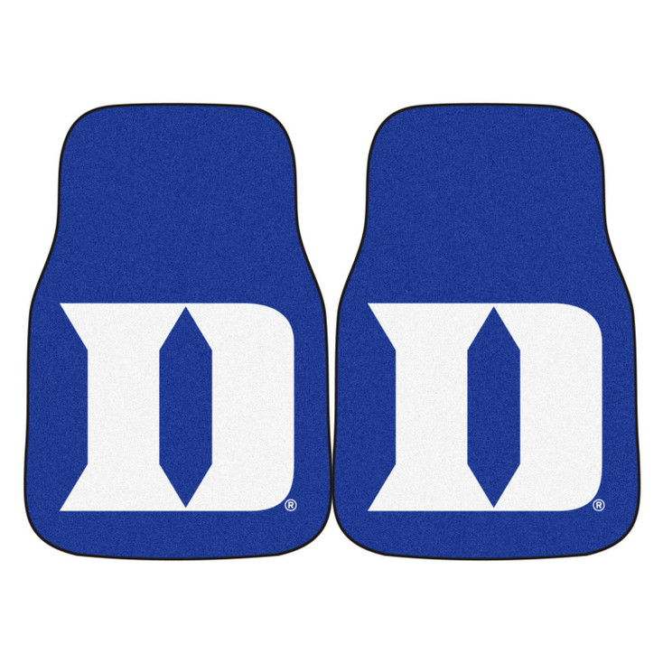 Duke University Blue Devils Carpet Car Mat, Set of 2