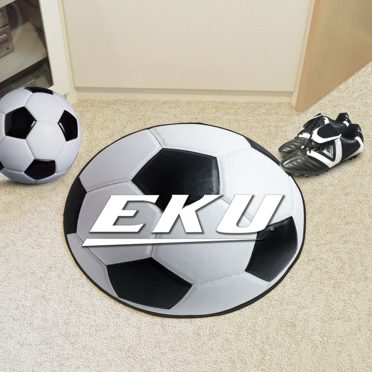 27" Eastern Kentucky University Soccer Ball Round Mat