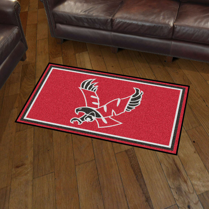 3' x 5' Eastern Washington University Red Rectangle Rug