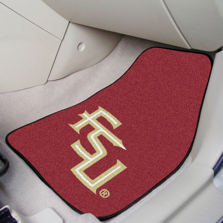 Florida State University FSU Logo Carpet Car Mat, Set of 2