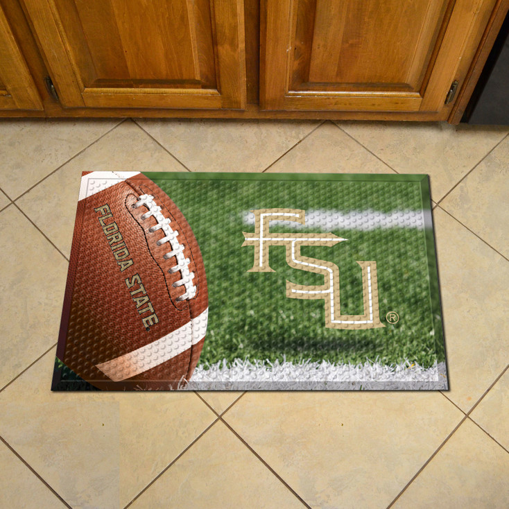 19" x 30" Florida State University Rectangle Scraper Mat - "Seminole" Logo