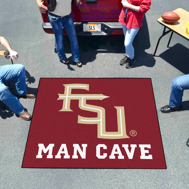 59.5" x 71" Florida State University Man Cave Tailgater Maroon Rectangle Mat