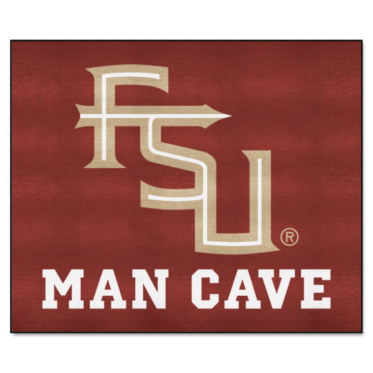 59.5" x 71" Florida State University Man Cave Tailgater Maroon Rectangle Mat