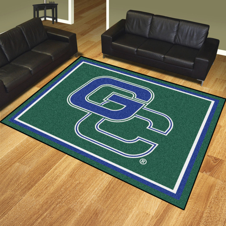 8' x 10' Georgia College Green Rectangle Rug