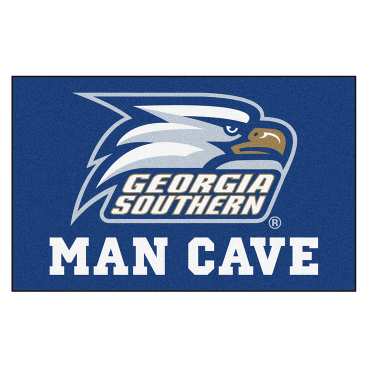 59.5" x 94.5" Georgia Southern University Man Cave Blue Rectangle Ulti Mat