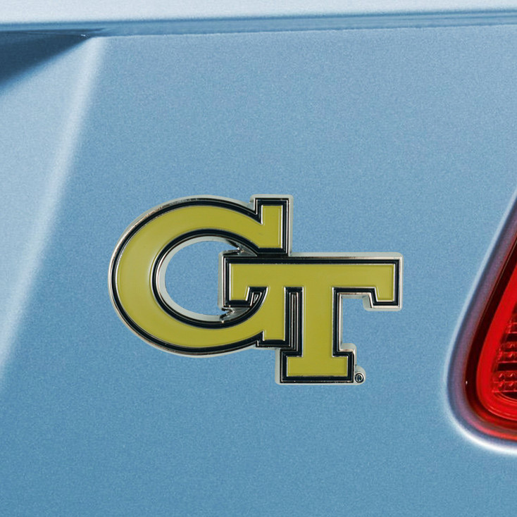 Georgia Tech Gold Color Emblem, Set of 2