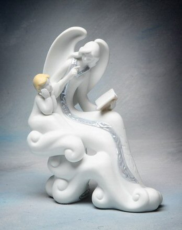 Story Telling Angel Porcelain Figurine Sculpture