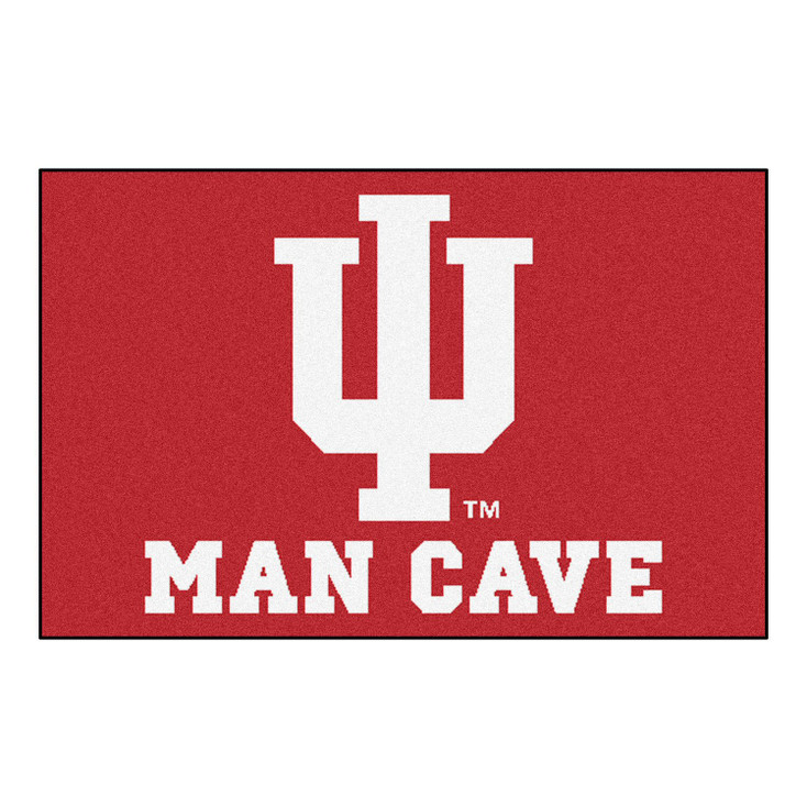 19" x 30" Indiana University Man Cave Starter Red Rectangle Mat