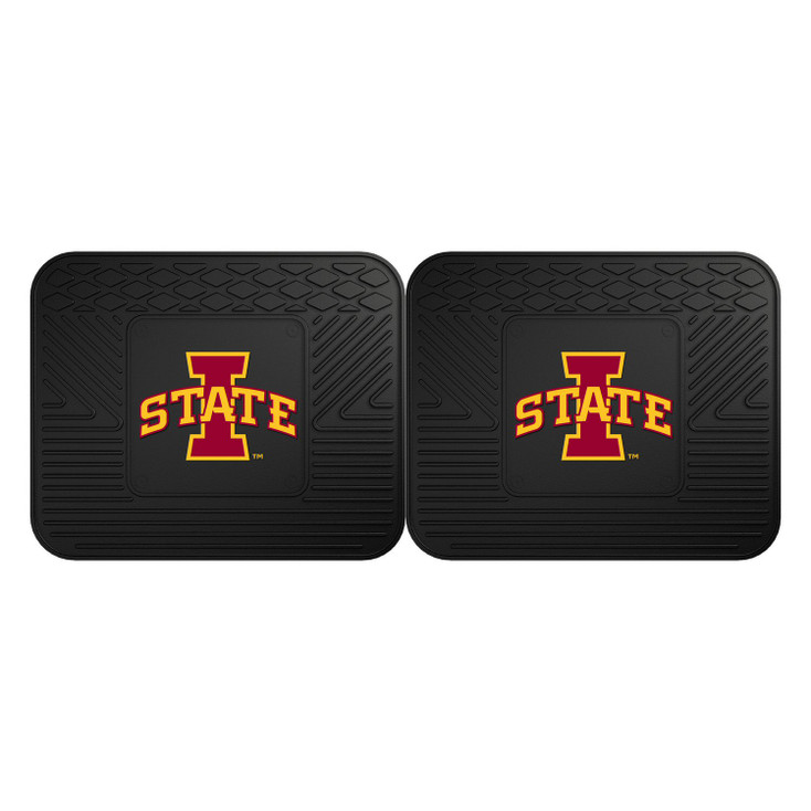 Iowa State University Heavy Duty Vinyl Car Utility Mats, Set of 2